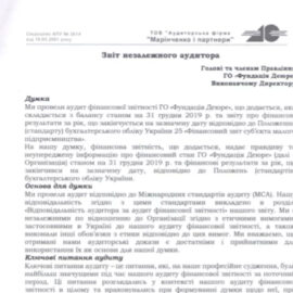 Звіт незалежного аудитора 2019